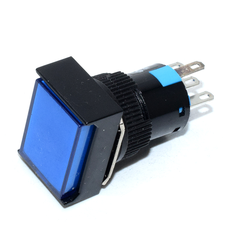 Blue Push button switch LAS1 -AJ - 11 LA128 LA16 - J - 11d BLUE 24VOLT DC