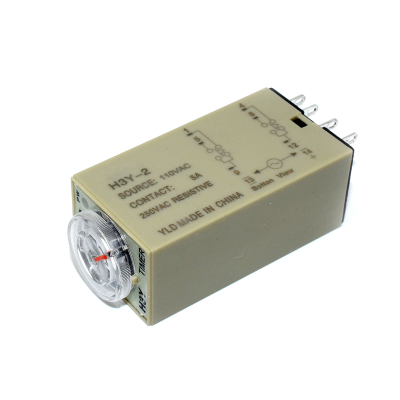 H3Y-2 AC110V 5A 2.0-60 Seconds Time Timer Relay 8pin 60S with PYF08A Base