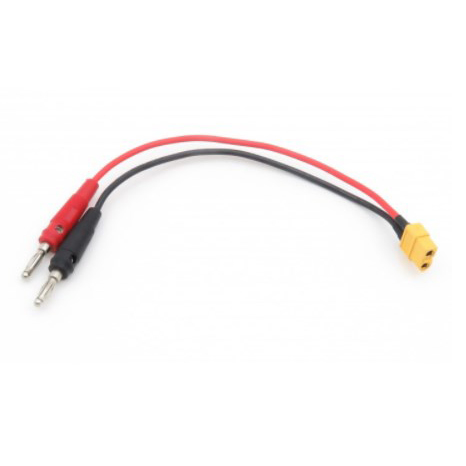 Female 20cm XT60 Connector to 4.0 Banana Plug Balance Charge Cable Wire