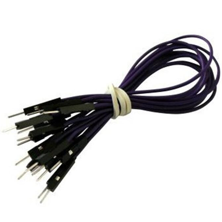CAB_M-M 10pcs/set 10cm Male/Male Dupont Cable Purple For Breadboard