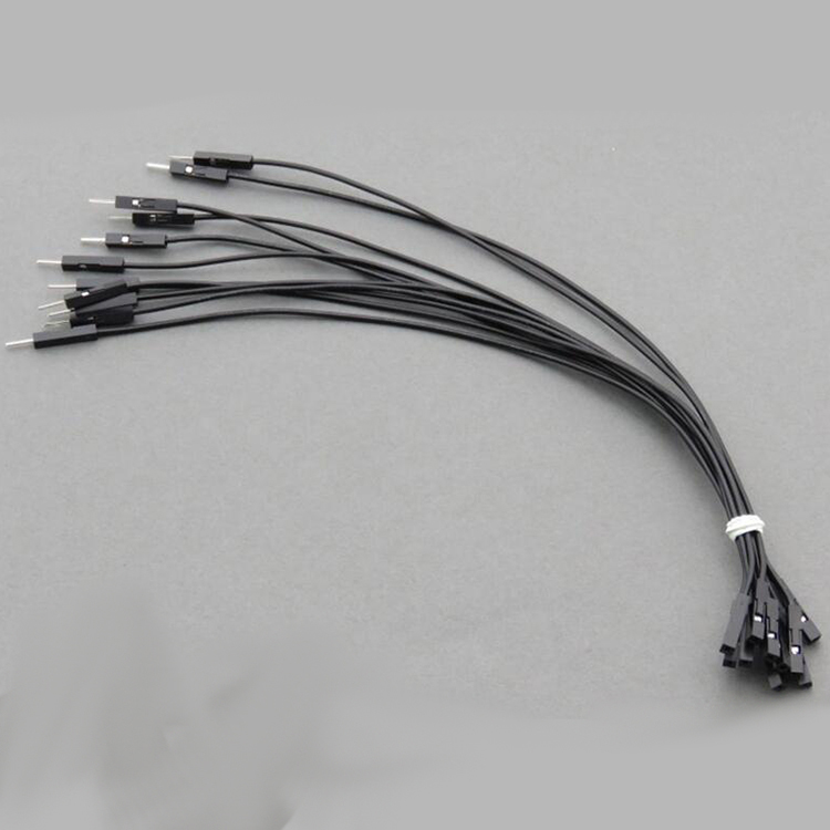 CAB_F-M 10pcs/set 15cm Female/Male Dupont Cable Black For Breadboard